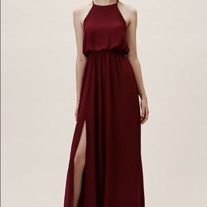 Wine bridesmaid dress from BHLDN